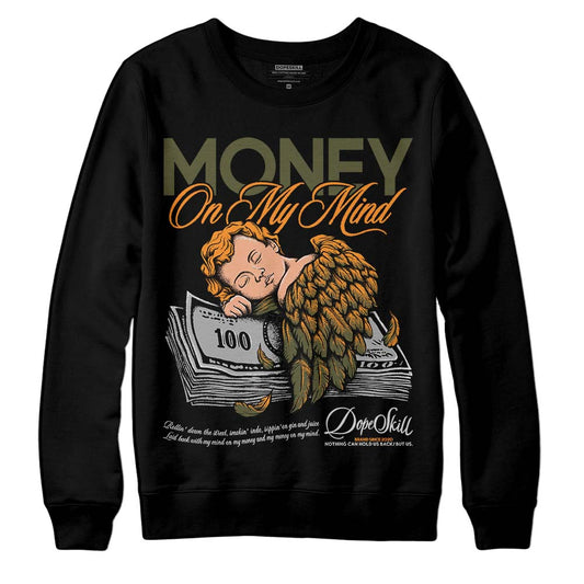 Jordan 5 "Olive" DopeSkill Sweatshirt MOMM Graphic Streetwear - Black