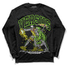 Neon Green Sneakers DopeSkill Long Sleeve T-Shirt VERSUS Graphic Streetwear - Black