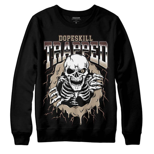 Jordan 1 High OG “Latte” DopeSkill Sweatshirt Trapped Halloween Graphic Streetwear - Black