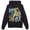 Jordan 13 “Blue Grey” DopeSkill Hoodie Sweatshirt Drip'n Never Tripp'n Graphic Streetwear - Black