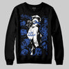 Royal Blue Sneakers DopeSkill Sweatshirt Built Different Graphic Streetwear - Black