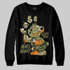 Olive Sneakers DopeSkill Sweatshirt Make Money Graphic Streetwear - Black