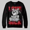 Jordan 4 OG “White Cement” DopeSkill Sweatshirt Love Sick Graphic Streetwear - Black