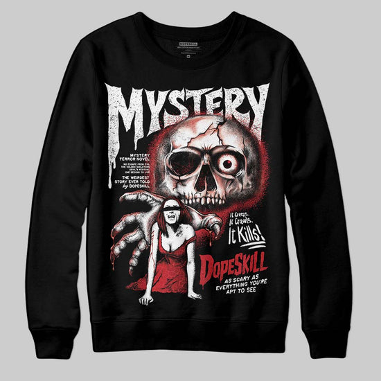Jordan 1 High OG “Ruby” DopeSkill Sweatshirt Mystery Ghostly Grasp Graphic Streetwear - Black