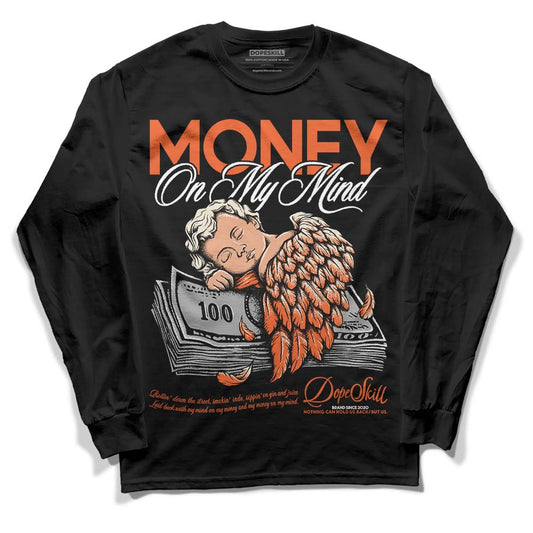 Jordan 3 Georgia Peach DopeSkill Long Sleeve T-Shirt MOMM Graphic Streetwear - Black