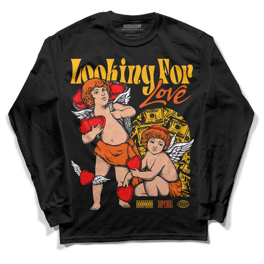 Dunk Low Championship Goldenrod (2021) DopeSkill Long Sleeve T-Shirt Looking For Love Graphic Streetwear - Black