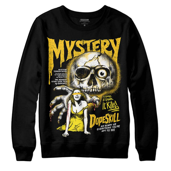 Jordan 4 Retro “Vivid Sulfur” DopeSkill Sweatshirt Mystery Ghostly Grasp Graphic Streetwear - Black