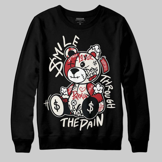 Nigel Sylvester x Jordan 1 Low OG “Nitro” DopeSkill Sweatshirt Smile Through The Pain Graphic Streetwear - Black