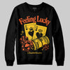 Yellow Sneakers DopeSkill Sweatshirt Feeling Lucky Graphic Streetwear - black