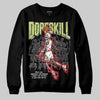 Jordan 5 “Luminous Green” DopeSkill Sweatshirt Thunder Dunk Graphic Streetwear - black