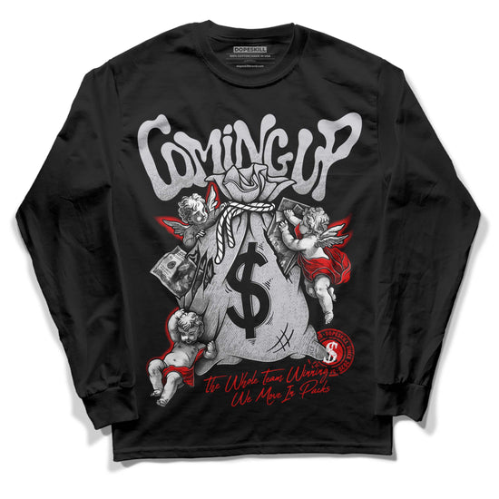 Jordan 2 Retro "Black Cement" DopeSkill Long Sleeve T-Shirt Money Bag Coming Up Graphic Streetwear - Black