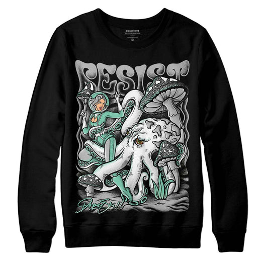 Jordan 3 "Green Glow" DopeSkill Sweatshirt Resist Graphic Streetwear - Black