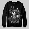 Jordan 4 “Black Cat” (2025) DopeSkill Sweatshirt Smile Through The Pain Graphic Streetwear - Black