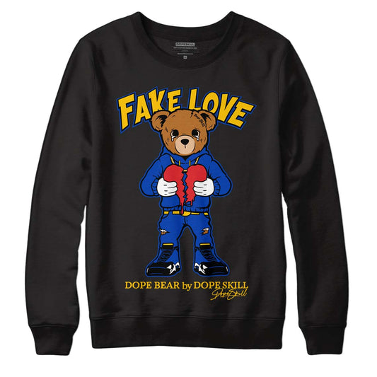 Jordan 14 “Laney” DopeSkill Sweatshirt Fake Love Graphic Streetwear - Black