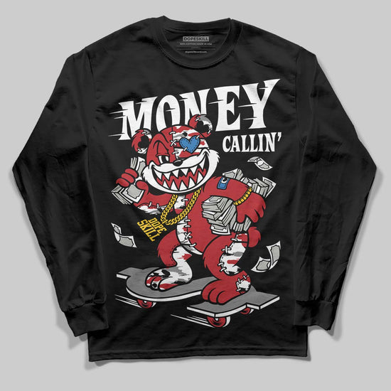 Jordan 8 Retro Bugs Bunny (2025) DopeSkill Long Sleeve T-Shirt Money Callin' Graphic Streetwear - Black