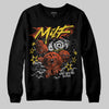 Jordan 4 Thunder DopeSkill Sweatshirt MILF Graphic Streetwear - Black