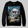 Jordan 4 Denim “Worn Blue” DopeSkill Sweatshirt Mystery Ghostly Grasp Graphic Streetwear - Black