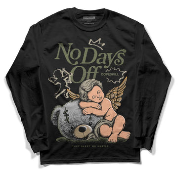 Air Max 90 Ballistic Neutral Olive DopeSkill Long Sleeve T-Shirt New No Days Off Graphic Streetwear - Black