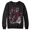 Jordan 5 Retro Burgundy (2023) DopeSkill Sweatshirt No Days Off Graphic Streetwear - Black