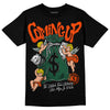 Dunk Low Team Dark Green Orange DopeSkill T-Shirt Money Bag Coming Up Graphic Streetwear - Black