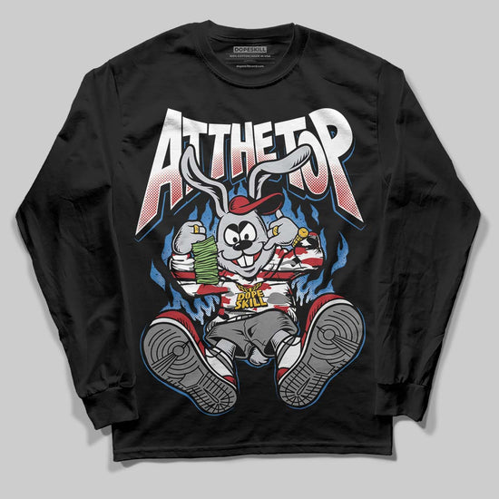 Jordan 8 Retro Bugs Bunny (2025) DopeSkill Long Sleeve T-Shirt At The Top Graphic Streetwear - Black
