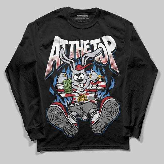 Jordan 8 Retro Bugs Bunny (2025) DopeSkill Long Sleeve T-Shirt At The Top Graphic Streetwear - Black