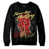 Jordan 5 "Dunk On Mars" DopeSkill Sweatshirt Never Stop Hustling Graphic Streetwear - Black