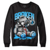 Jordan 1 High Retro OG “University Blue” DopeSkill Sweatshirt Sick Bear Graphic Streetwear - Black