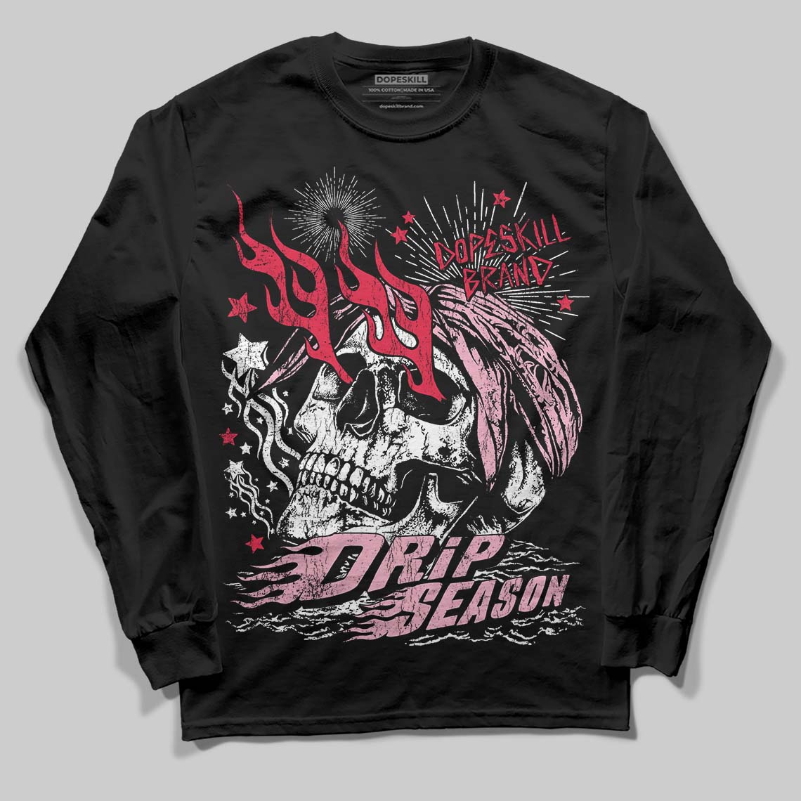 Dunk Low Valentine's Day (2026) DopeSkill Long Sleeve T-Shirt Drip Season Graphic Streetwear - black
