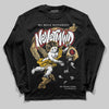 Jordan 12 Retro 'Taxi' 2025 DopeSkill Long Sleeve T-Shirt Nevermind Graphic Streetwear - Black