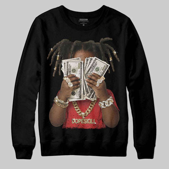 Jordan 6 “Reverse Infrared” DopeSkill Sweatshirt Rich Youth Graphic Streetwear - Black