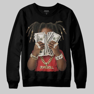 Jordan 6 “Reverse Infrared” DopeSkill Sweatshirt Rich Youth Graphic Streetwear - Black