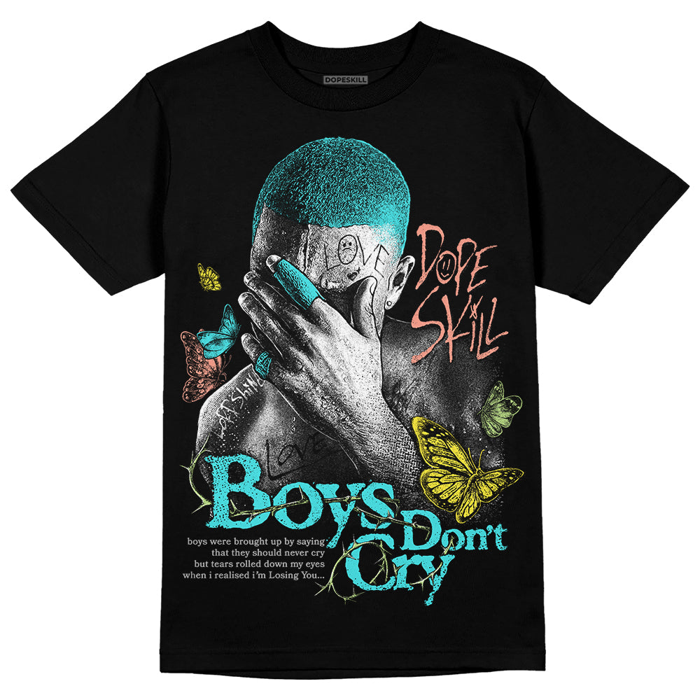 New Balance 9060 “Cyan Burst” DopeSkill T-Shirt Boys Don't Cry Graphic Streetwear - Black