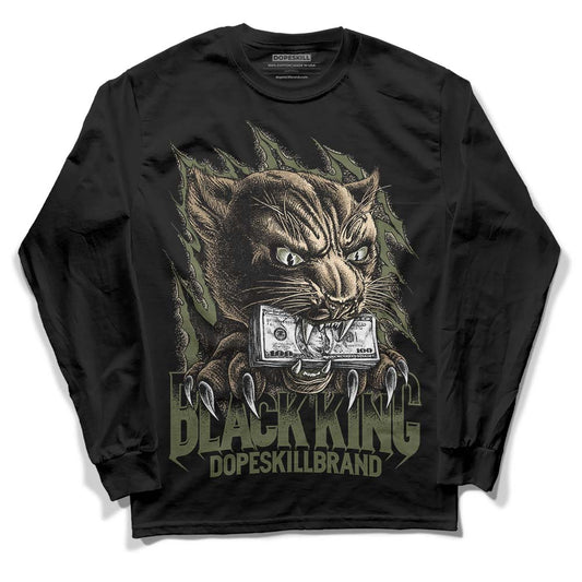 Air Max 90 Ballistic Neutral Olive DopeSkill Long Sleeve T-Shirt Black King Graphic Streetwear - Black