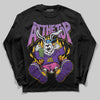 PURPLE Sneakers DopeSkill Long Sleeve T-Shirt At The Top Graphic Streetwear - Black