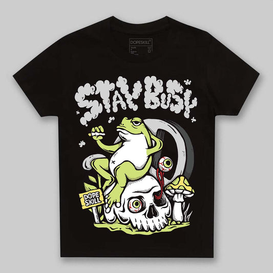 Jordan 4 GS “Light Lemon Twist” DopeSkill Toddler Kids T-shirt Stay Busy Graphic Streetwear - Black