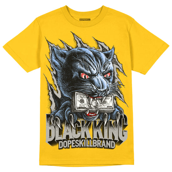 Yellow Sneakers DopeSkill Gold T-shirt Black King Graphic Streetwear