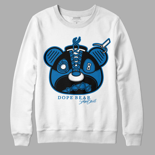 AJ 1 Dark Marina Blue DopeSkill Sweatshirt Sneaker Bear Head Graphic