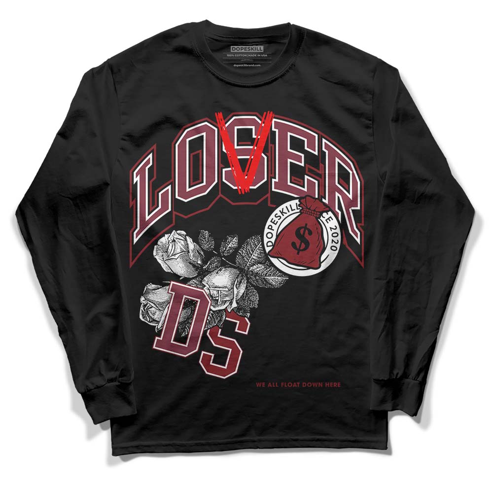 Jordan 1 Retro High OG “Team Red” DopeSkill Long Sleeve T-Shirt Loser Lover Graphic Streetwear - Black