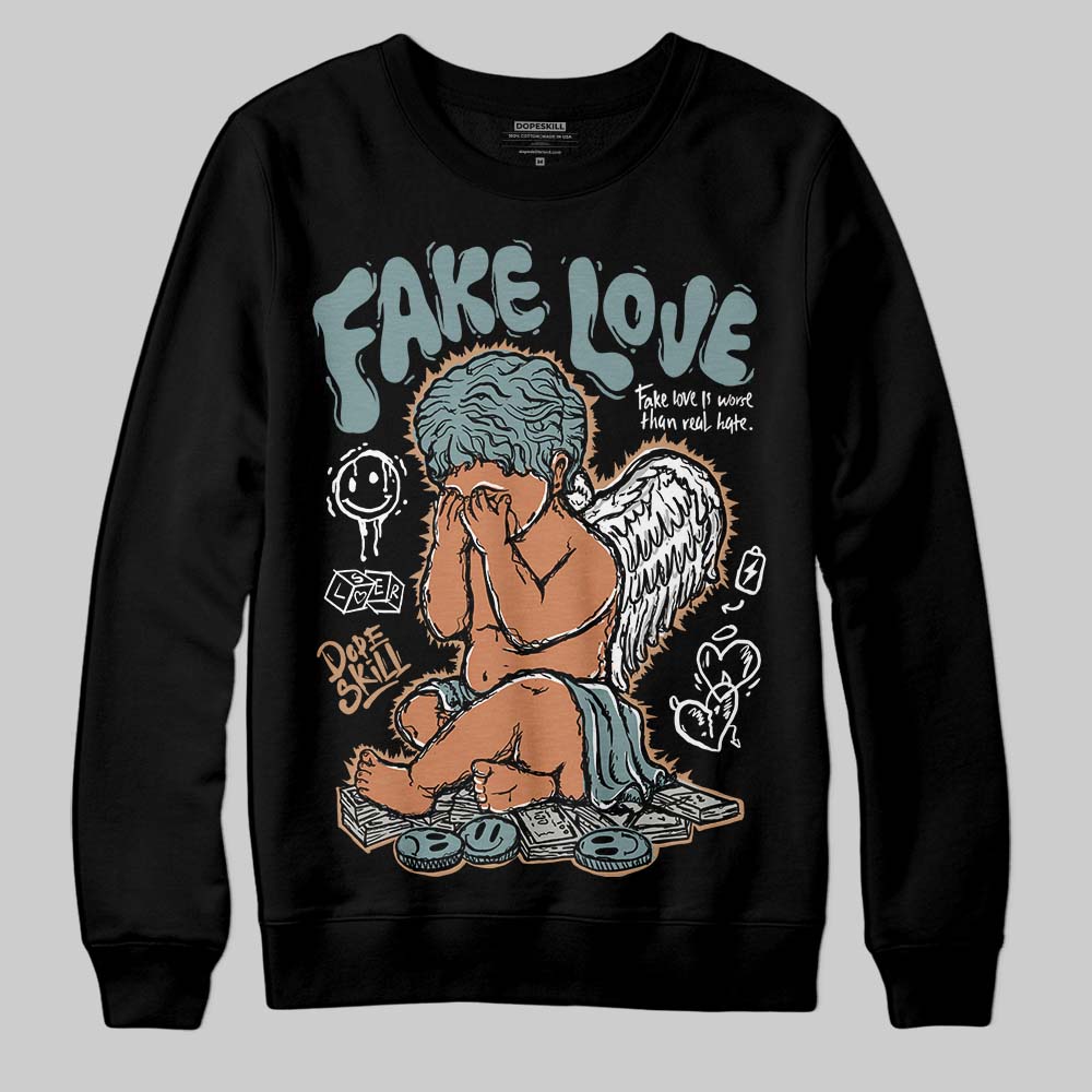 Nike Air Max 1 Low Poly “Adventure” DopeSkill Sweatshirt False Love Graphic Streetwear - Black