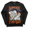 Dunk Low Futura Orange Blaze DopeSkill Long Sleeve T-Shirt Sorry I've Been Trappin Graphic Streetwear - Black