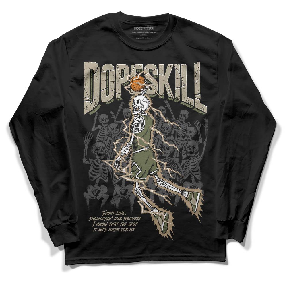 Air Max 90 Ballistic Neutral Olive DopeSkill Long Sleeve T-Shirt Thunder Dunk Graphic Streetwear - Black