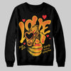 Yellow Sneakers DopeSkill Sweatshirt Love Shot Graphic Streetwear - Black