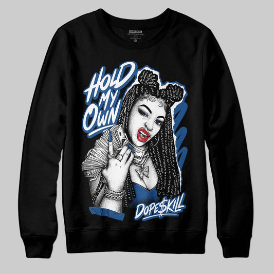 Jordan 1 Low OG “Storm Blue” DopeSkill Sweatshirt New H.M.O Graphic Streetwear - Black