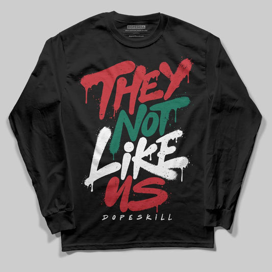Jordan 3 Mexico 'El Vuelo' DopeSkill T-Shirt Long Sleeve T-Shirt They Not Like Us Graphic Streetwear - Black