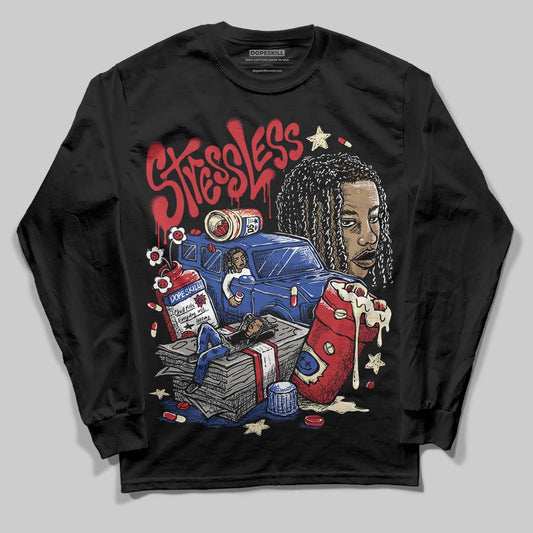 Jordan 4 “Rare Air” DopeSkill Long Sleeve T-Shirt Stressless Graphic Streetwear  Black