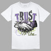 Jordan 4 Canyon Purple DopeSkill T-Shirt Trust No One Graphic Streetwear - White 