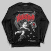 Jordan 10 Retro Shadow (2025) DopeSkill Long Sleeve T-Shirt Nevermind Graphic Streetwear - Black