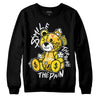 Jordan 4 Retro “Vivid Sulfur” DopeSkill Sweatshirt Smile Through The Pain Graphic Streetwear - Black 