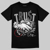 Jordan 1 High 85 Black White DopeSkill T-Shirt Trust No One Graphic Streetwear - Black